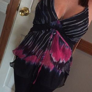Med tank top ties around the neck bnwt